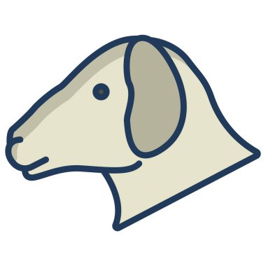 Basit vektör simgesi, Koyun illüstrasyonu