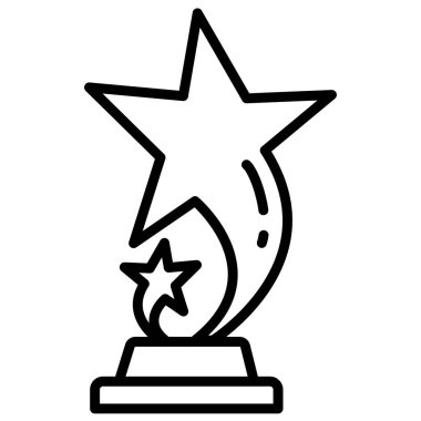 Kupa. Web simgesi basit illüstrasyon