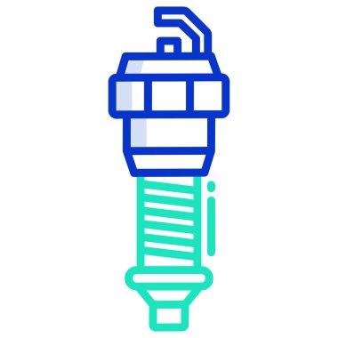 Basit vektör simgesi, bujinin çizimi