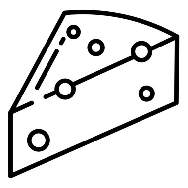 Peynir. Web simgesi basit illüstrasyon