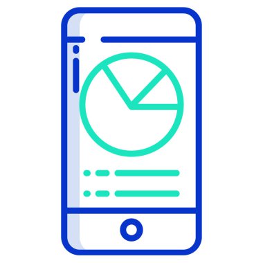  Cep telefonu web simgesi, vektör çizim
