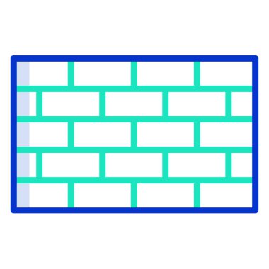 duvar web simgesi basit vektör illüstrasyonu