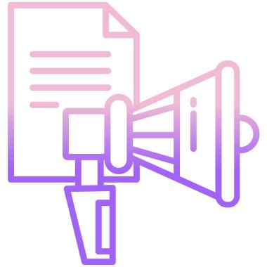 Haberler. Web simgesi basit tasarım