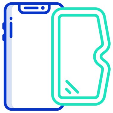  Cep telefonu web simgesi, vektör çizim