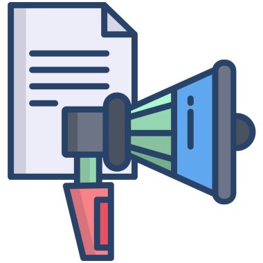 Haberler. Web simgesi basit illüstrasyon