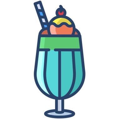 tatlı simge vektör çizim 