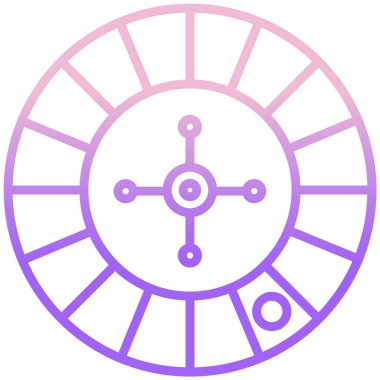 Rulet ikonu. Basit tasarım