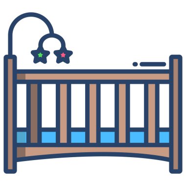 Basit vektör simgesi, beşiğin çizimi