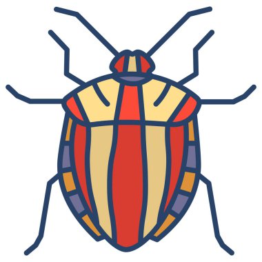 Çizgi film böceğinin basit web simgesi