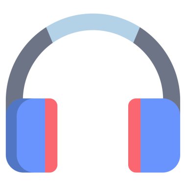 Kulaklık. Web simgesi basit illüstrasyon