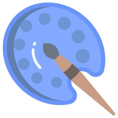 Boya fırçası. Basit resimleme