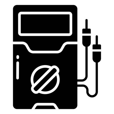 beyaz arkaplan üzerinde basit vektör simgesi test ediliyor