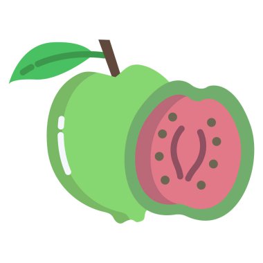elma ikonu vektör illüstrasyonu