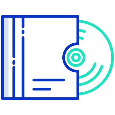 cd veya dvd disk vektör çizimi