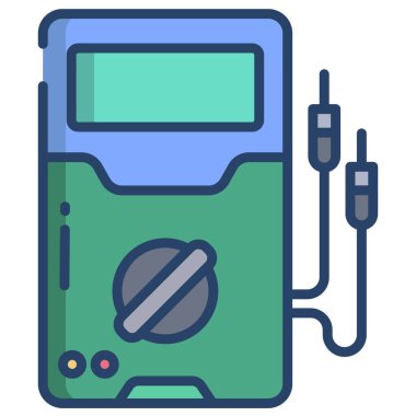 beyaz arkaplan üzerinde basit vektör simgesi test ediliyor