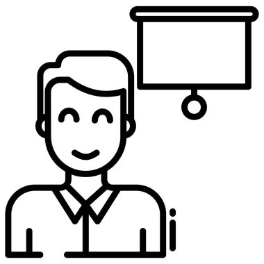 Sunum. Web simgesi basit tasarım