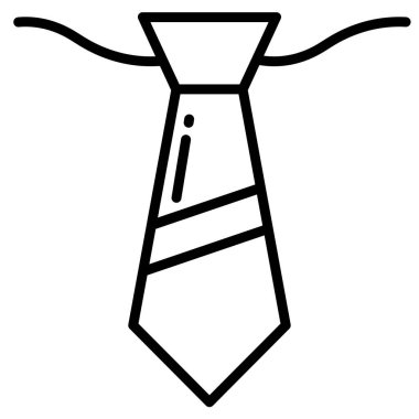 Kravat. Web simgesi basit tasarım