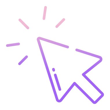 Basit vektör simgesi, okun illüstrasyonu 