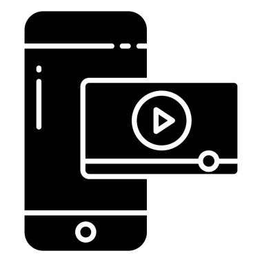  Cep telefonu web simgesi, vektör çizim