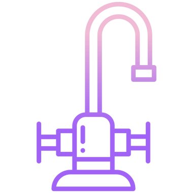 Musluk simgesi. özet vektör illüstrasyon sembolü 