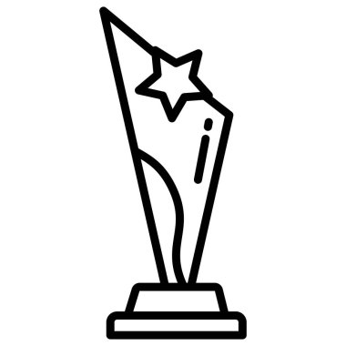 Kupa. Web simgesi basit illüstrasyon