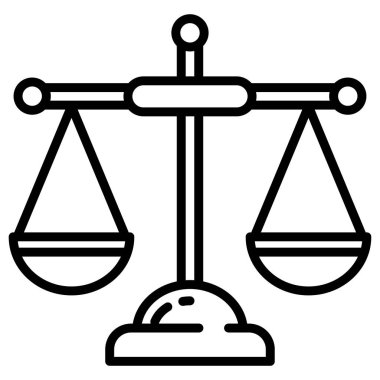 Denge. Web simgesi basit illüstrasyon