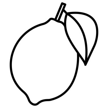 Limon web simgesi, vektör çizim