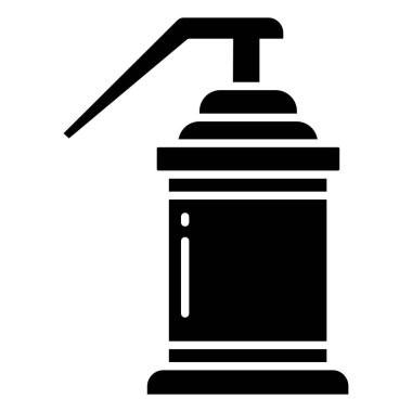 Beyaz arkaplanda basit bir duman bombası simgesi