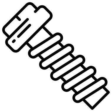 Basit vektör simgesi, Vida illüstrasyonu