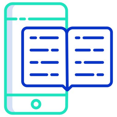 Kitap. Web simgesi basit illüstrasyon 