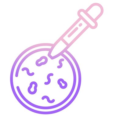 Bakteriyel hücrenin vektör çizimi