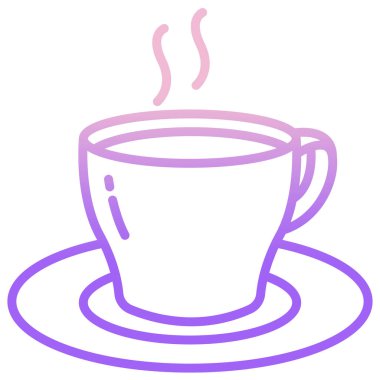 Kahve fincanı. Basit resimleme