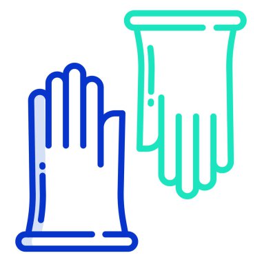 Eldiven. Web simgesi basit illüstrasyon 