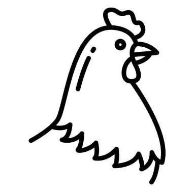 Bir tavuğun vektör çizimi