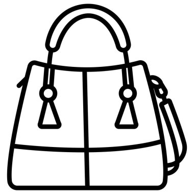 El çantası simgesini, basit vektör çizim