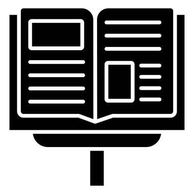 Kitap. Web simgesi basit illüstrasyon