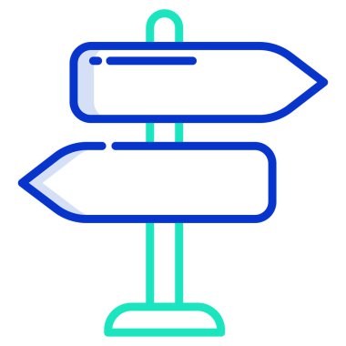 İşaret levhası Web simgesi basit illüstrasyon