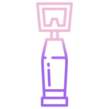 Modern b 'nin vektör illüstrasyonu karıştırıcı simgesinden yoksun