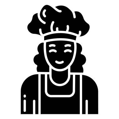 kadın web simgesi basit illüstrasyon