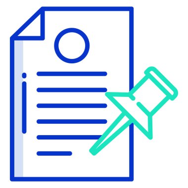 Belge. Web simgesi basit illüstrasyon