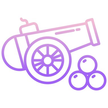 Top simgesi. Web için basit savaş vektör simgeleri çizimi