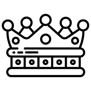 Web simgesi, vektör çizim taç 