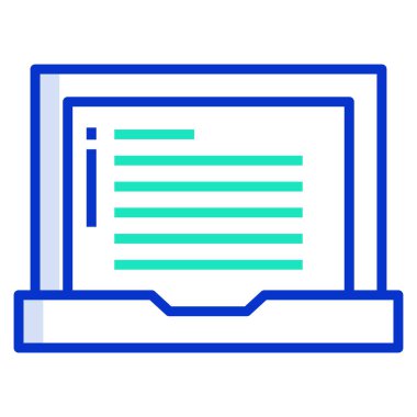 Belge. Web simgesi basit illüstrasyon