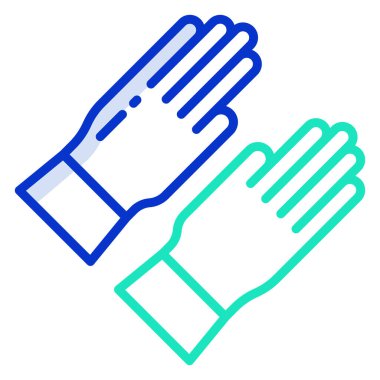 Eldiven. Web simgesi basit illüstrasyon 