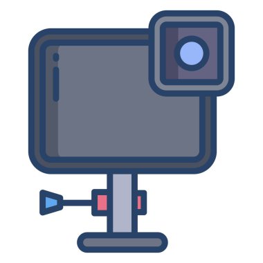 Kamera. Web simgesi basit illüstrasyon  