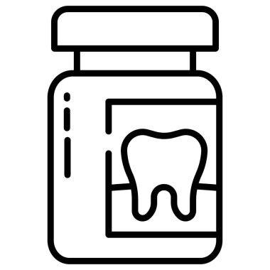 Tıbbi ögelerin basit vektör simgesi