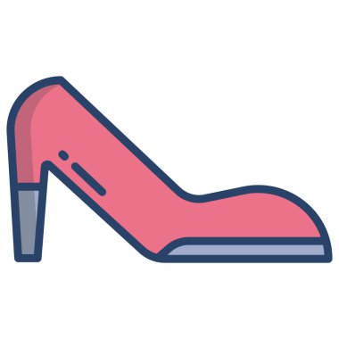 Ayakkabı. Web simgesi basit illüstrasyon