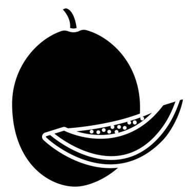 Kavun simgesi vektör illüstrasyonu  