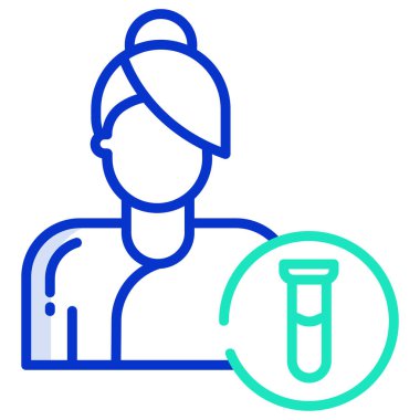 Bilim adamı. Web simgesi basit tasarım