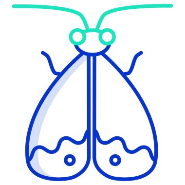 Kelebek simgesi vektör illüstrasyonu